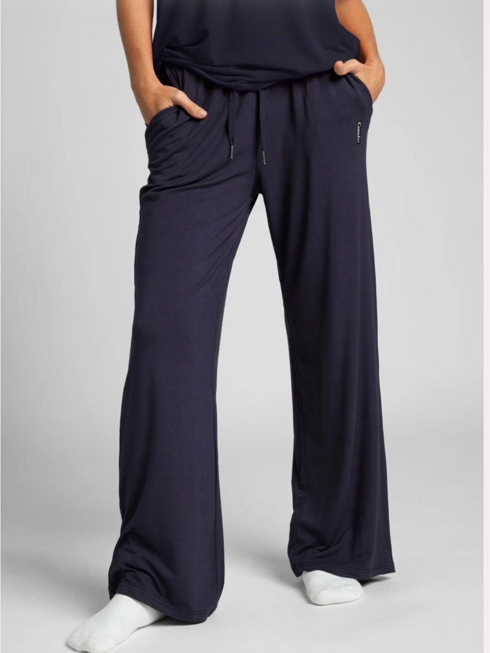 Calvin Klein Women's Navy Wide-Leg Pajama Pants